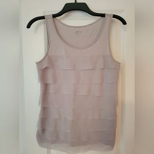 Loft ruffle blouse tank